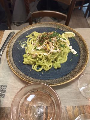 Romanesco pasta   at Rifugio Romano in Rome