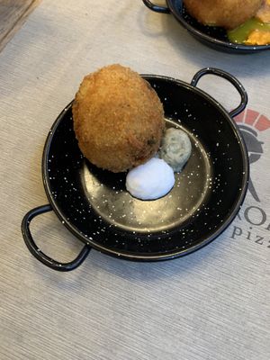  Arancino vegan  at Rifugio Romano in Rome