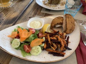 Vegan cordon bleu  at Rifugio Romano in Rome