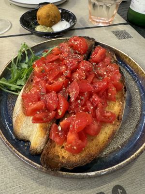 Bruschetta Pomodoro   at Rifugio Romano in Rome