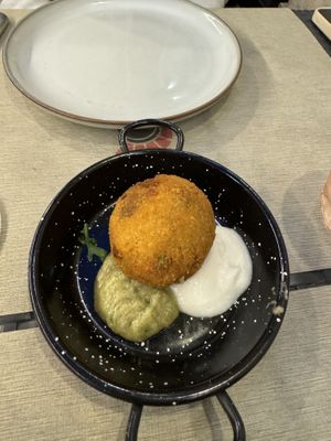 Arancini   at Rifugio Romano in Rome