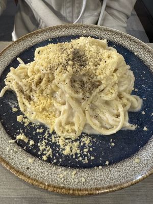 Cacio e pepe   at Rifugio Romano in Rome