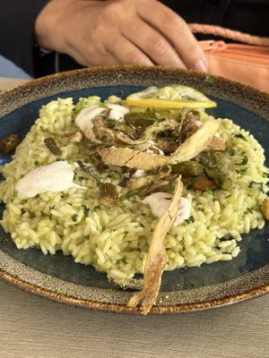Risotto  at Rifugio Romano in Rome