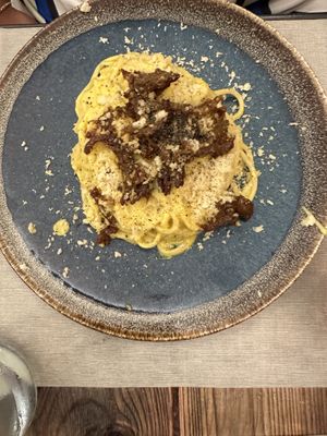 Carbanara  at Rifugio Romano in Rome