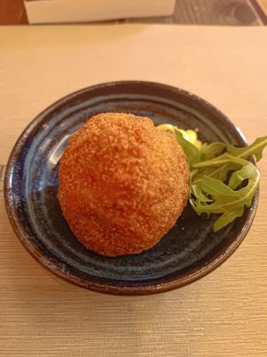 Arancina di mare at Rifugio Romano in Rome