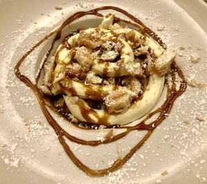 Caramel crumble   at Rifugio Romano in Rome