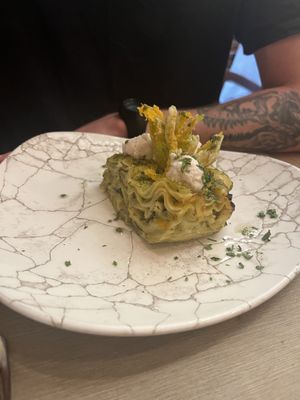 Zucchini lasagnea  at Rifugio Romano in Rome