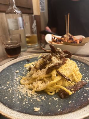 Carbonara  at Rifugio Romano in Rome