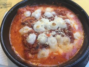 Lasagne at Rifugio Romano in Rome