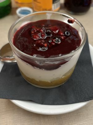 Berry cheesecake   at Rifugio Romano in Rome