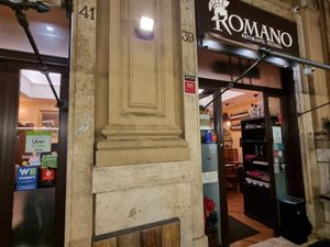 Entrance at Rifugio Romano in Rome