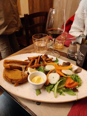 Cordon bleu at Rifugio Romano in Rome