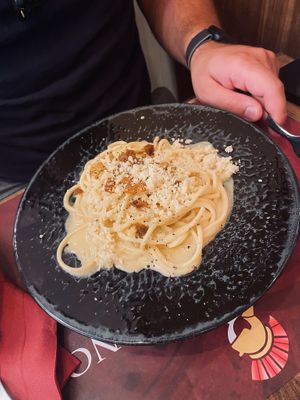 Spaghetti Carbonara   at Rifugio Romano in Rome