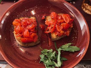 Bruschetta   at Rifugio Romano in Rome