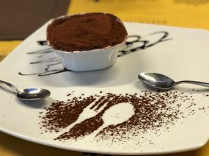 Tiramisu  at Rifugio Romano in Rome