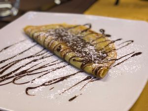 Nutella crepe at Rifugio Romano in Rome