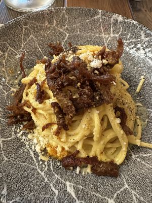 Spaghetti alla carbonara   at Rifugio Romano in Rome