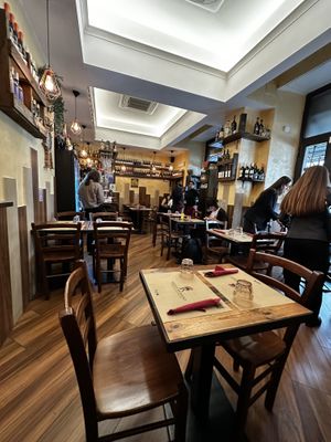 Indoor seating   at Rifugio Romano in Rome