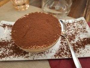 Tiramisu at Rifugio Romano in Rome
