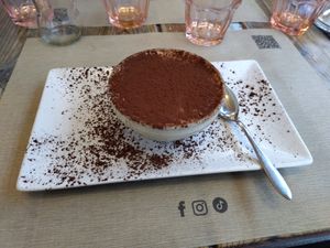 Tiramisu at Rifugio Romano in Rome
