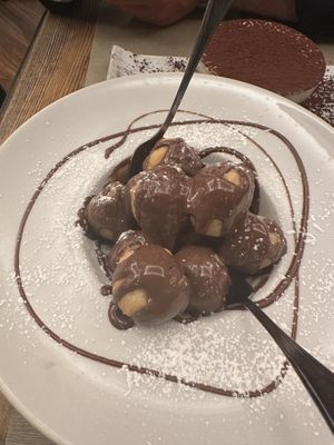 Nutella dough balls  at Rifugio Romano in Rome