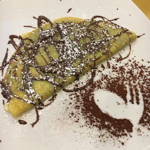 Crepe with vegan nutella! at Rifugio Romano in Rome