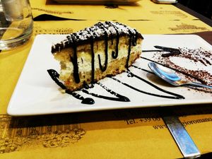 Cake of the day at Rifugio Romano in Rome