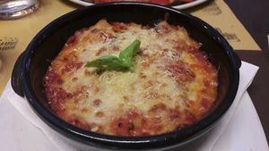 vegan Lasagne  at Rifugio Romano in Rome