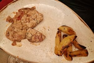 Saltimbocca alla Vegana at Rifugio Romano in Rome