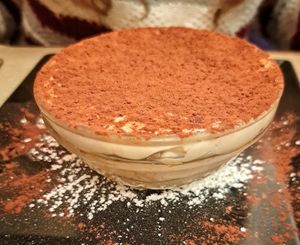Tiramisù vegan at Rifugio Romano in Rome