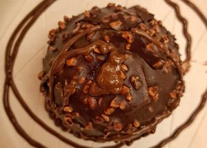 Rocher alla mandorla con cuore di amarena at Rifugio Romano in Rome