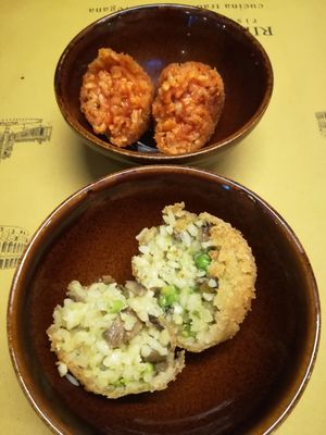 Arancini at Rifugio Romano in Rome