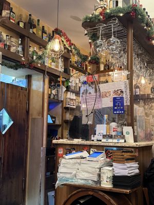 Bar & kitchen entrance  at Rifugio Romano in Rome