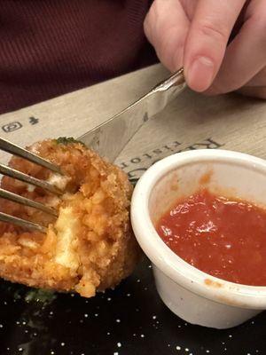 Cheesy inside   at Rifugio Romano in Rome