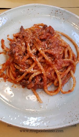 Bucatini all'Amer at Rifugio Romano in Rome