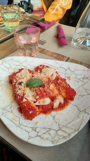 Canneloni vegan at Rifugio Romano in Rome