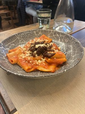 Pasta   at Rifugio Romano in Rome