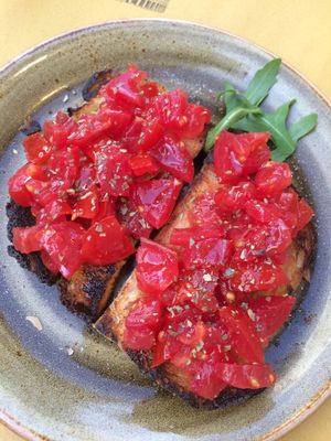 Bruschetta  at Rifugio Romano in Rome