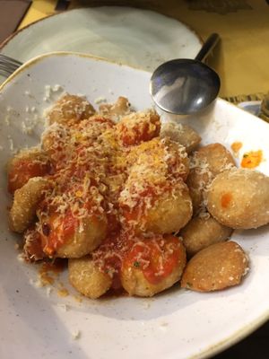 Pizza bites vegan! at Rifugio Romano in Rome