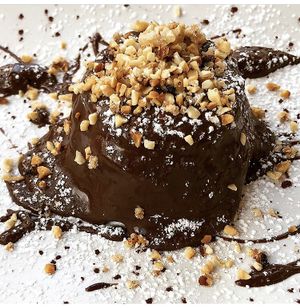 Yes on the panna cotta at Rifugio Romano in Rome