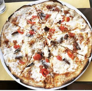 Pizza was salty af at Rifugio Romano in Rome