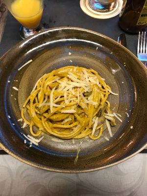 Carbonara - Very well done! at Rifugio Romano in Rome