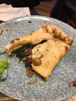 Vegan Calzone - I recommend at Rifugio Romano in Rome