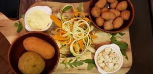 Vegan antipasti at Rifugio Romano in Rome