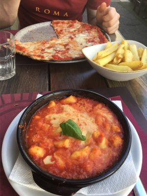 Vegan gnocchi was delicious 💖 at Rifugio Romano in Rome