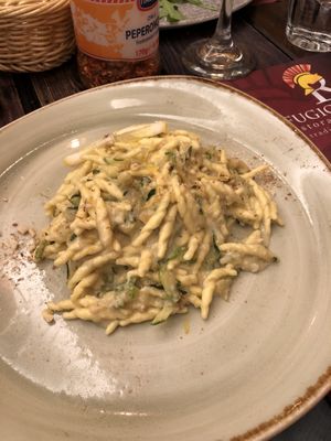 “Vegan pesto pasta”  at Rifugio Romano in Rome