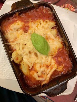 Vegan gnocchi alla sorrentina at Rifugio Romano in Rome