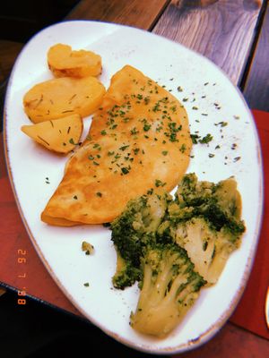 Vegan omelette at Rifugio Romano in Rome