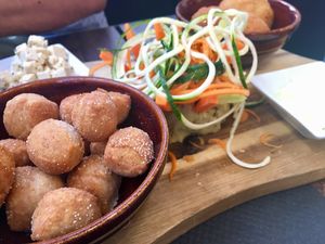 Rice balls at Rifugio Romano in Rome