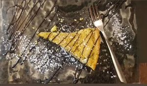 Vegan cake at Rifugio Romano in Rome